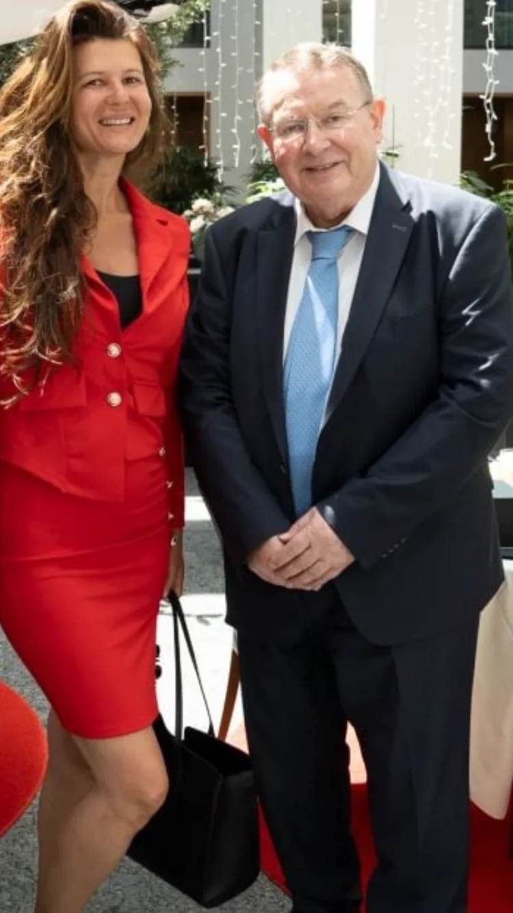 Magic Mentor Silvia with Benedict owner and CEO Heinrich Meister