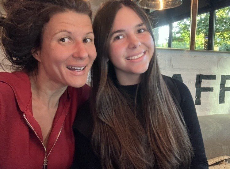 Silvia with Martina, Les Roches Marbella graduate working at Gucci